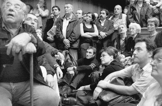 Meeting du Nouveau Parti socialiste en octobre 2002,  la Sorbonne.