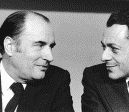 Mitterrand et Rocard en 1974