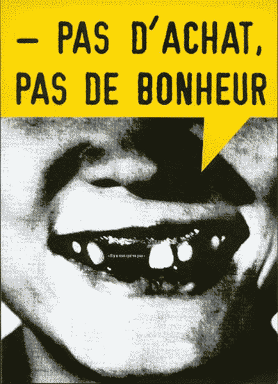 Pas d'achat, pas de bonheur, image gratuite de Ne Pas Plier